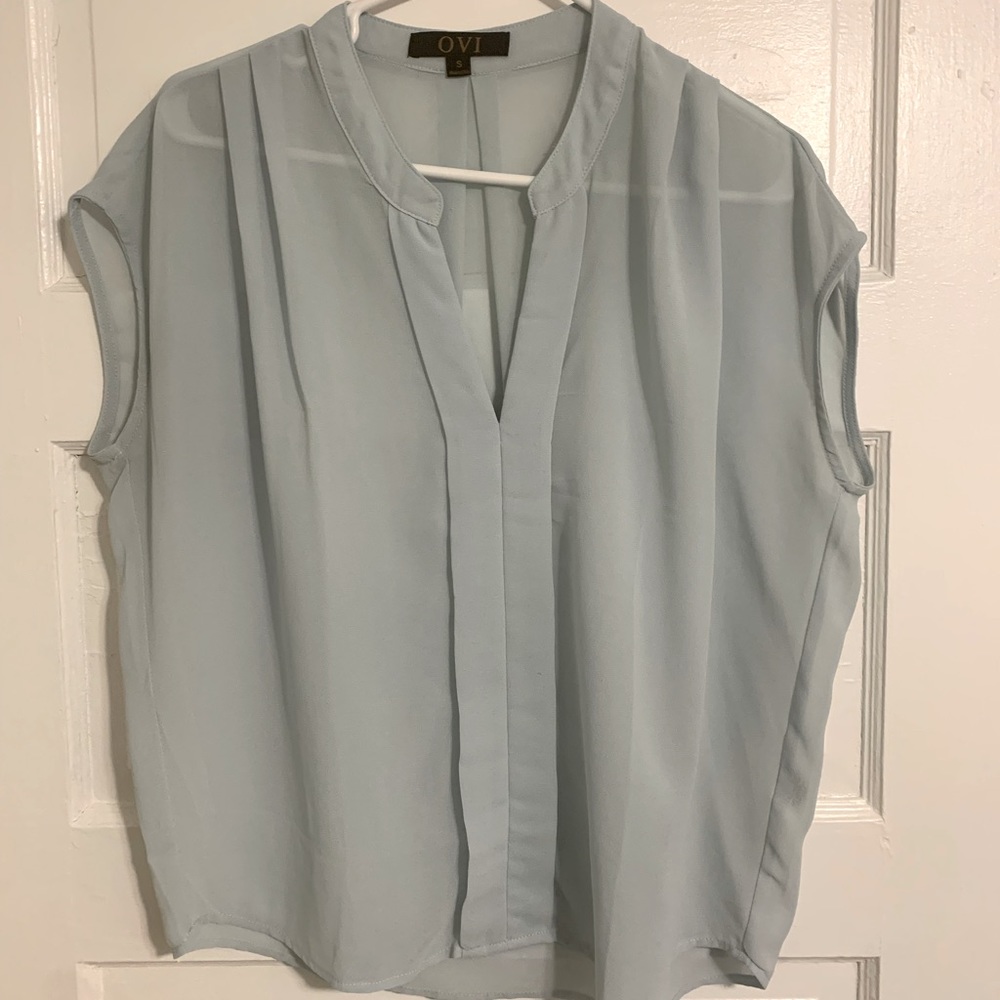 OVI - Teal Sheer Blouse - Size S